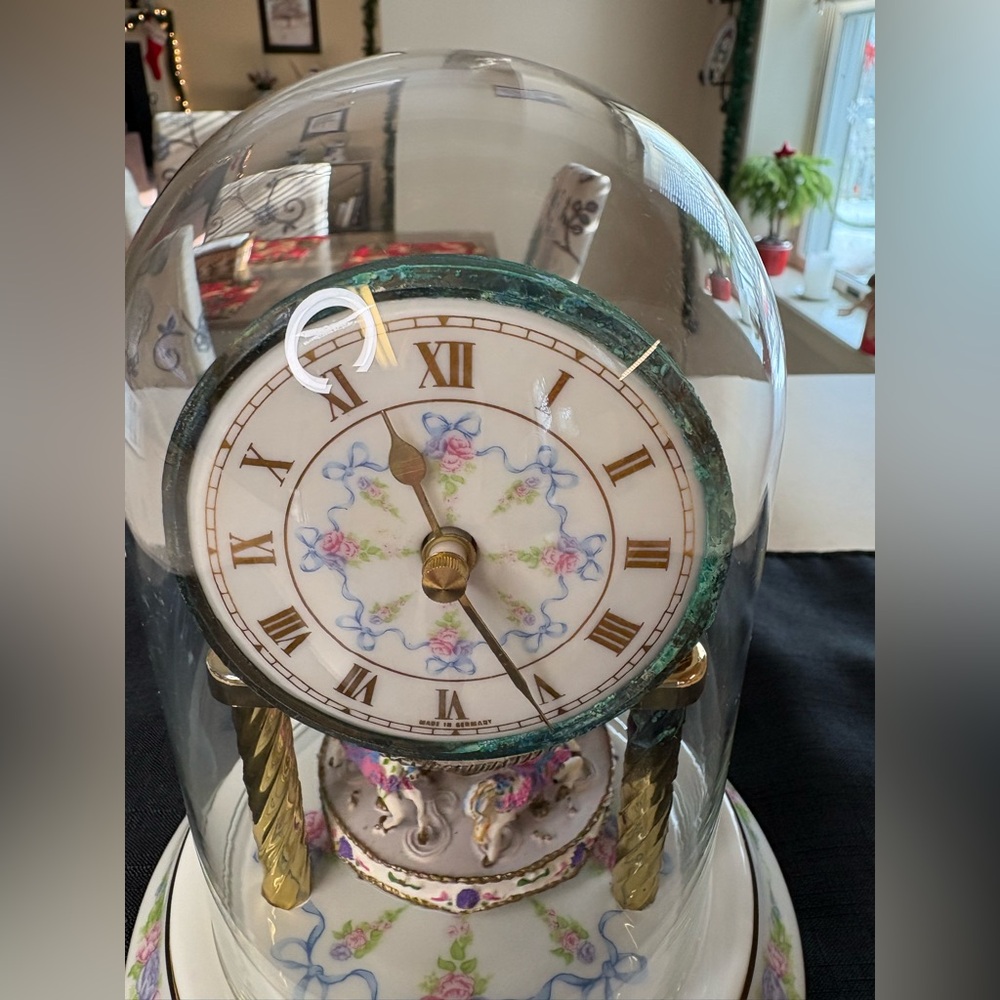 Price Drop🔥🔥Franklin Mint”The Carousel Anniversary Clock” A Collectible Item - Picture 3 of 13